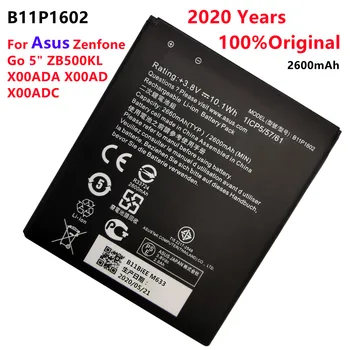 100% Originalus B11P1602 2600mAh NAUJA Baterija Asus Zenfone Eiti 5