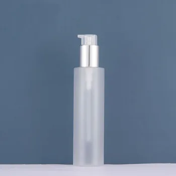 150ml200ml matinio PET BUTELIO plastikinio butelio blizga sidabru, paspauskite siurblio pagrindas anti-UV serumas/kremas/tonerio/emulsija odos pakavimo