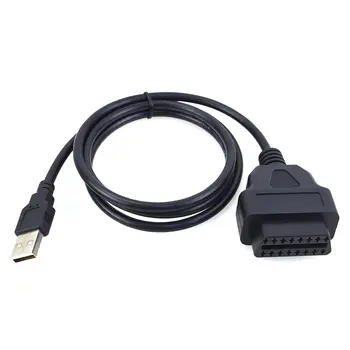 1M/3.3 FT USB-A Male, kad OBD2 Moterų Įkrovimo Adapteris, Transporto priemonės valdymo blokas Avarinio Maitinimo Kabelis,Automobilių Atminties Išsaugojimas