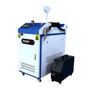 3in1 lazerinio suvirinimo aparatas su vandens aušinimo sistemos valymo mašinos, lazerio valymas metalo