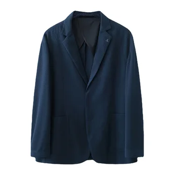 5995-2023 Rudens ir žiemos naujas produktas vyrų kostiumas verslo atsitiktinis paprastumo tinklelis vieną vakarų striukė vyrų top coat