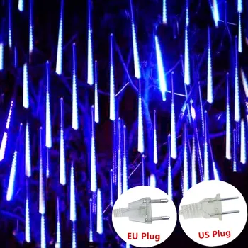 8 Vamzdžiai Vandeniui LED Meteoras Dušas Lietaus Šviesos Kritimo String Apšvietimas, Lauko Namo, Sodo Vestuves Atostogų Navidad Naujas