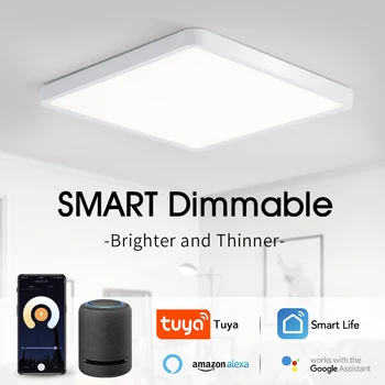 Aikštėje Smart Lubų lempa Tuya App Nuotolinio Valdymo Lubų šviesos Ryškumas šviesos srautą galima reguliuoti patalpų vidaus apšvietimas led apšvietimas už kambarį