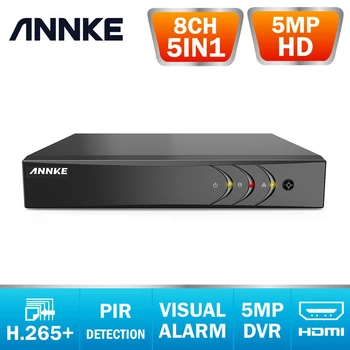 ANNKE 8CH 5MP Lite 5in1 HD TVI CVI HAINAUT IP Saugumo DVR Recorder H. 265+ Video Recorde Pašto Įspėjimą Judesio Aptikimo