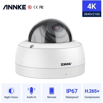 ANNKE Ultra HD 8MP Kamera su POE 4K Lauko, Patalpų oro sąlygoms IP67 Apsaugos Tinklo EXIR Naktinio Matymo Pašto Įspėjimą VAIZDO Kamera