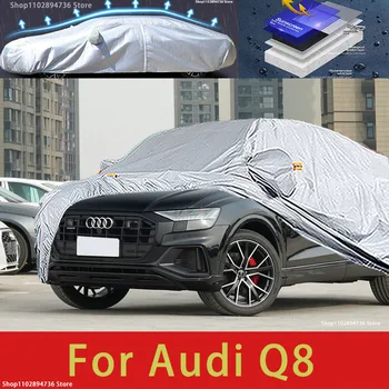 Audi Q8 Lauko Apsaugos Pilnas Automobilių Apima Sniego danga skėtį nuo saulės atspari Vandeniui apsauga nuo dulkių Šildomi Automobilių reikmenys