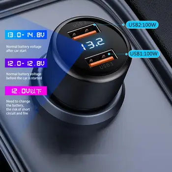 Automobilinis Įkroviklis Naudinga Snap Dizaino Kelių Apsaugos Dual USB Car Telefono Įkroviklio Įkrovimo Įrankiai