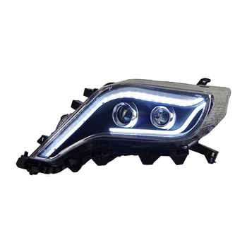 Automobilių Stiliaus Žibintas Toyota Prado LED Žibintų Projektoriaus Objektyvas 2013-2017 Dinaminių Signalų Drl Automobilių Priedai