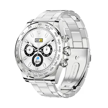 AW13 smart watch vyrų verslo apyrankė 1.28 colių ekranas, atsparus vandeniui nerūdijančio plieno smart watch širdies ritmo 