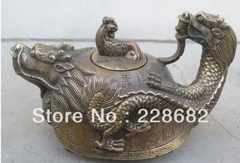 Azijos Antikvarinius Daiktus, Rinkti Kinijos Sendinto Vario Rankų Darbas Dragon Arbatinukas 36986 Nemokamas Pristatymas
