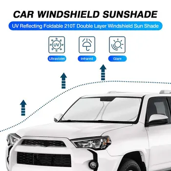 CODASH Automobilio Langą skėtį nuo saulės Auto Stiklas Saulės Šešėlis Apima Skydeliai Priekinio Lango apsaugos nuo Saulės UV Protector Skėtis Auto Užuolaidų