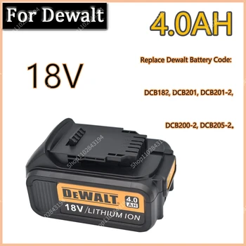 DeWalt 18V 3.0 AH 4.0 AH 5.0 AH 6.0 AH įkraunamas akumuliatorius, Įrankiai, Baterija su LED Li-ion Pakeitimo DCB205 DCB204-2 20V DCB206