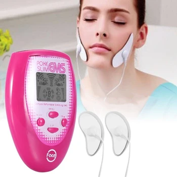 Elektrinis Veido Slimming Massager Veido Masažas Elektroninės Raumenų Stimuliacijos+ Elektrodas 2vnt Veido Lipdukas + 2 Skruosto Lipdukas