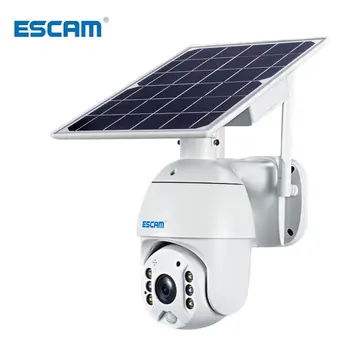 ESCAM QF280 1080P Debesys Saugojimo PT WIFI Baterija PIR Signalizacijos IP Kamera Su Saulės baterijomis Naktinio Matymo dvipusis Vandeniui IP66