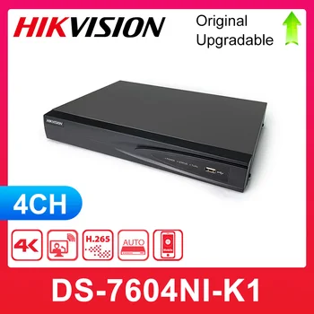 Hikvision Originalus DS-7604NI-K1 4CH Įterptųjų Plug Žaisti 4K NVR IP Kameros VAIZDO stebėjimo Sistema Atsinaujinti HDD Pasirenkami