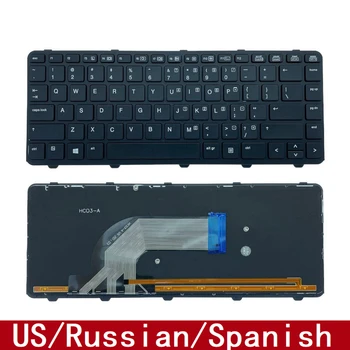 HP ProBook 440 G1 640 G1 645 G1 445 G1 G2 430 645 G2 Nešiojamojo kompiuterio Klaviatūra Pakeitimo JAV, rusijos, ispanijos Su Apšvietimu