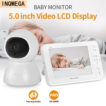 INQMEGA 1080P Kūdikio stebėjimo Naktinio Matymo Dviejų krypčių Pokalbių 5 Colių Auklės Vaizdo Kamera 8 Lopšines Įrašymo & Playbacking Su SD Kortelę
