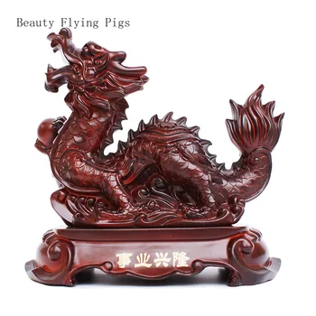 Kūrybos dervos zodiako dragon papuošalai, gyvenamasis kambarys, vyno kabinetas, parduotuvė, biuro apdailos amatų stalo reikmenys statulėlės