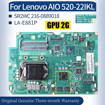 LA-E881P Lenovo AIO520-22IKL Nešiojamas Mainboard 01LM138 11S01LM145ZZZ 01LM140 SR2WC 216-0889018 All-in-one Laptop Plokštė