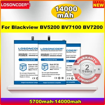 LOSONCOER 5700mAh-14000mAh Baterija Blackview BV7100 BV7200 BV5200