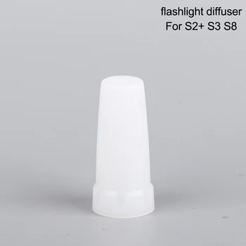 Maksimalus vidinis skersmuo 24.5 mm žibintuvėlis difuzorius (baltas) už Vilkstinė S2 S3 S4 S5 S6 S7 S8 žibintuvėlis