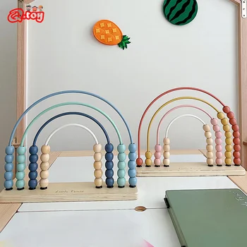 Mediniai Abacus Matematikos Žaislai Vaikams INS Stiliaus Mokymosi Švietimo Skaičiavimo Mokymo Rėmo Mokymo priemonių Vaikams Montessori