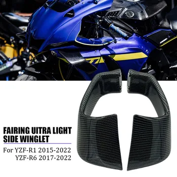 Motociklų Aksesuarų Fiksuoto sparno lauktuvės Mažų sparno spoileris Aerodinaminis sparnas Yamaha YZF R1 2015-2022 YZF R6 2017-2021