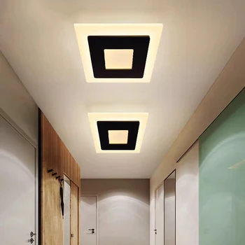 Patalpų 18W LED Lubų šviestuvas Modernus Minimalistinio Apšvietimas Miegamajame, Gyvenamasis Kambarys Balkonas Dekoratyvinės Šviesos Akrilo Lubų Lempa