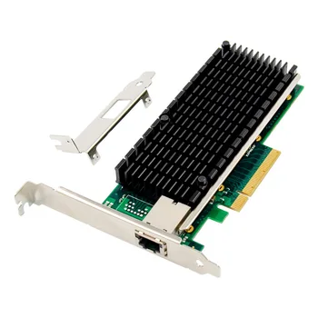 PCIE X8 10 Gigabit Ethernet server tinklo plokštė PCIe 8X 10GbE serverio elektros prievado tinklo plokštė 10000Mbps lustą 