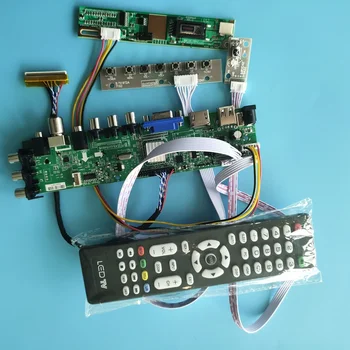 Rinkinys LP156WH2(TL)(E1) Skydelis 30pin 1366X768 Valdiklio plokštės nuotolinio Skaitmeninis DVB-C DVB-T VGA CCFL TV USB AV LCD