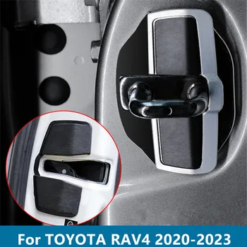 TOYOTA RAV4 2020-2023 Automobilių Durų spynos dangtelį durų užraktas padengti apsaugine danga rust dekoratyviniai Vidaus apdaila, automobilių dalis