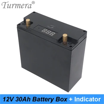 Turmera 12V 30A Baterija Dėžutės Laikymo Dėžutė su Įtampa Ekrane Gali Sukurti 48Piece 18650 Baterija Nepertraukiamo Elektros Tiekimo Naudoti
