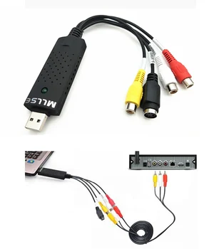USB 2.0 Audio Adapteris, Kabelis Video Grabber Užfiksuoti TV Imtuvo Kortelės Dalys win 7 8 10 32 64 win10