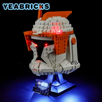 YEABRICKS LED Šviesos Rinkinys 75350 Klonas Vadas Cod Šalmas Blokų Rinkinį (NĖRA Įtraukti į Modelį), Plytos, Žaislai Vaikams