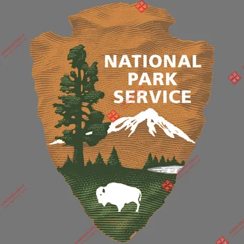 Įdomu National Park Service Rodyklių Galvos Vinilo Lipdukas Automobilių, Sunkvežimių Lango Lipdukas Yosemite Automobilių Decal Apdaila Nešiojamas Kompiuteris