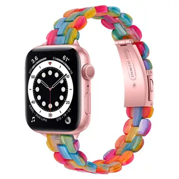 Šviesos Apple Watch Band Mados Dervos IWatch Band Apyrankę Suderinama su Vario, Nerūdijančio Plieno Sagtis, skirta 