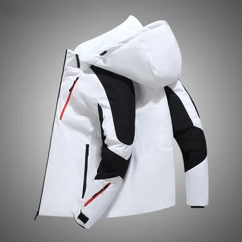 Žiemos Kratinys Puffer Jacket Vyrų Tirštėti Šiltos pūkinės Striukės 2021 Lauko Mens Vėjo Baltųjų Ančių Pūkais Parko Paltai Komplektai