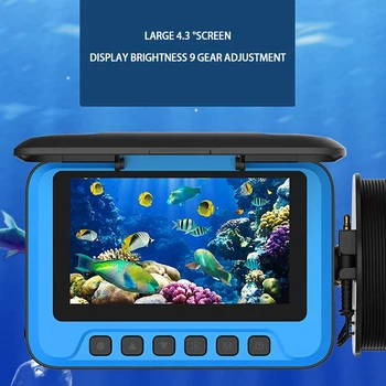 Žvejybos Fotoaparatas Blue 4.3 Colių Ekranas 100Kg Žvejybos Svoris Vandeniui Naktinio Matymo Didelės raiškos Žuvies Detektorius